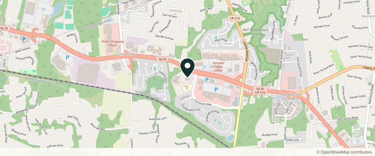 Map showing Jared Goldfarb, M.D. in Red Bank, New Jersey