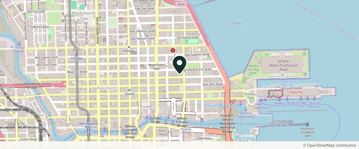 Map showing Jason H. Ko, MD in Chicago, Illinois