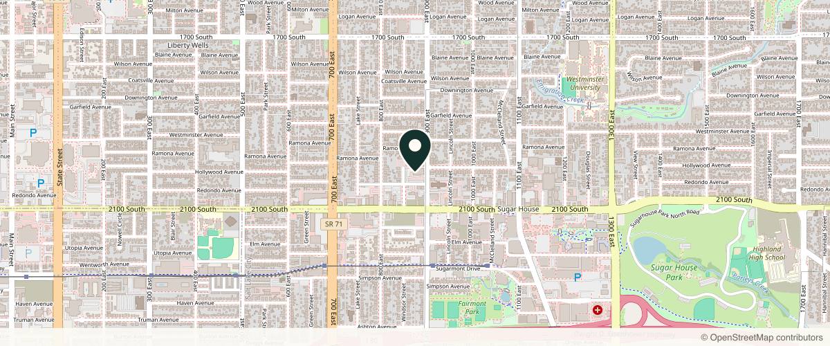 Map showing Jason P. Hansen, M.D. Mohs Surgery Intermountain Healthcare in Salt Lake City, Utah