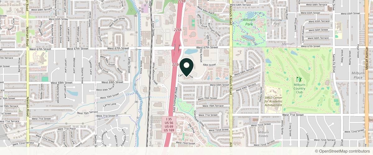 Map showing Jeff Markey, MD in Olathe, Kansas