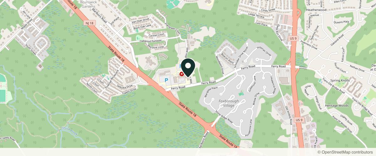Map showing Jeffrey Rapaport MD PA in Red Bank, New Jersey