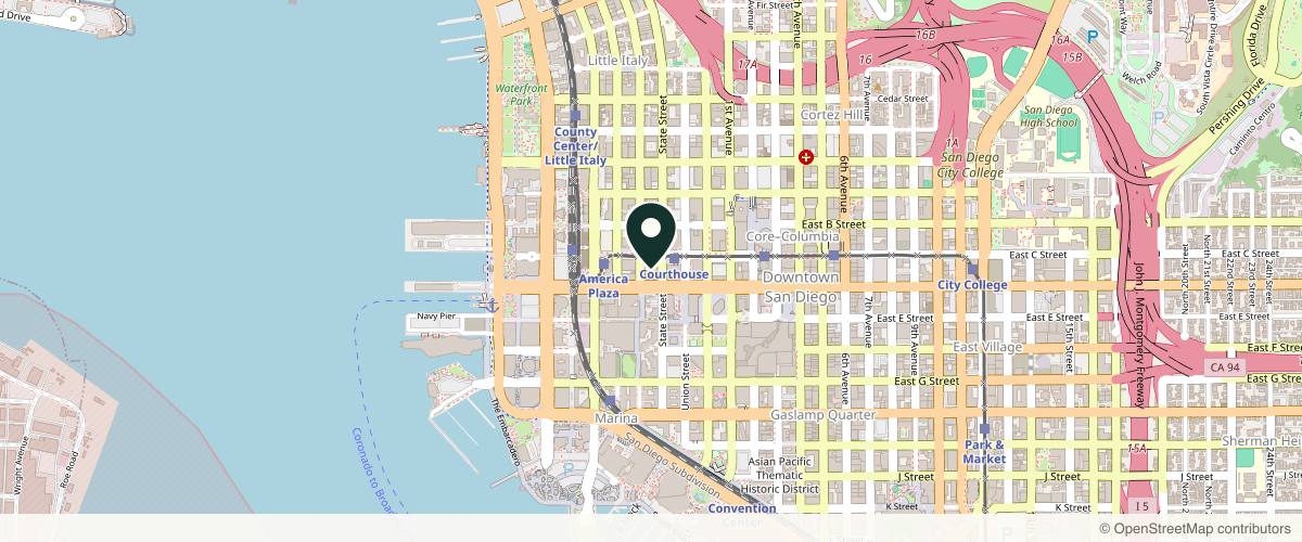 Map showing Jet Medical Tourism® in San Diego, California