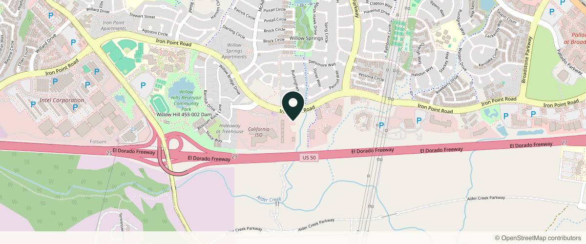 Map showing Jeuvani Spa & Sculpting in Folsom, California