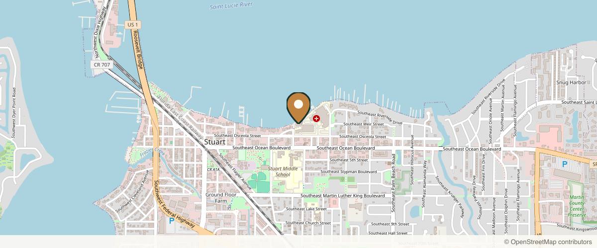 Map showing John B Fasano MD - The Art of Plastic Surgery in Vero Beach, Florida
