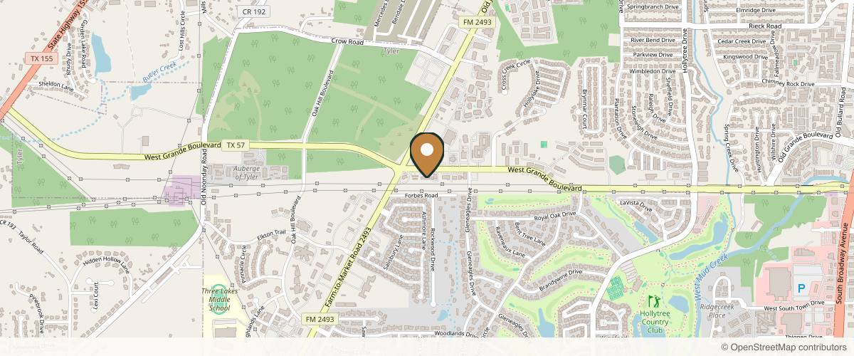 Map showing Jolie Visage Aesthetics in Tyler, Texas
