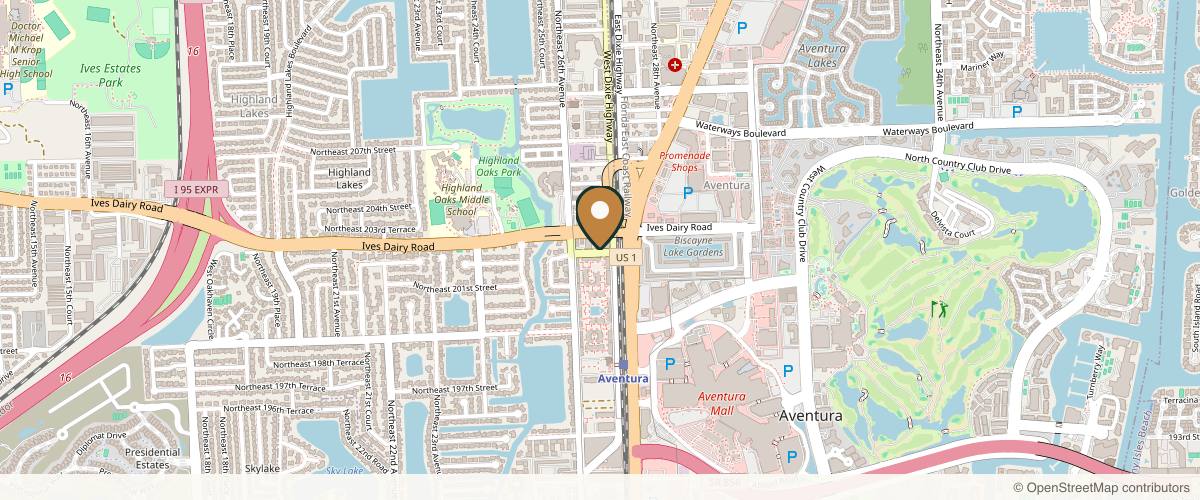 Map showing Joshua A Lampert, MD in Aventura, Florida