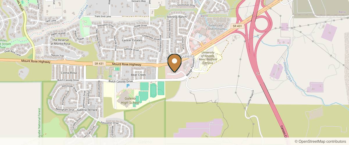 Map showing Joslyn Plastic Surgery in Reno, Nevada