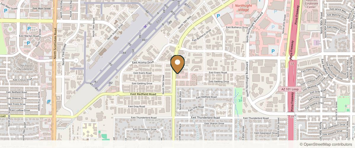 Map showing Jude LaBarbera MD Plastic Surgery in Gilbert, Arizona