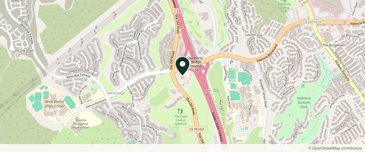 Map showing Justin B Heller MD, Heller Plastic Surgery in Santa Clarita, California