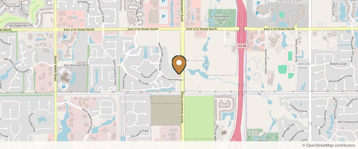 Map showing Kansas Plastic Surgery in Wichita, Kansas