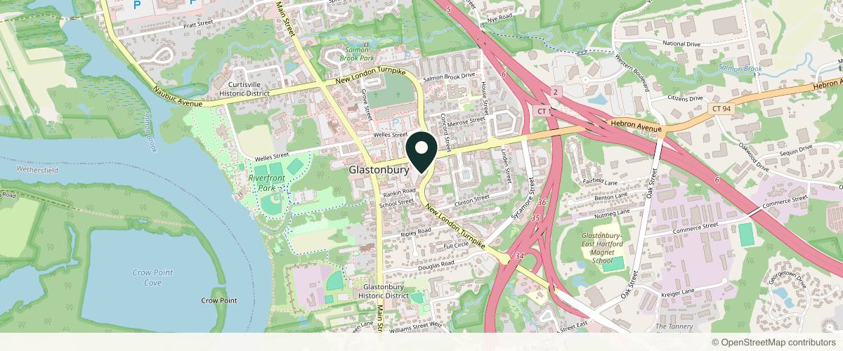 Map showing Karter Advanced Facial Plastic Surgery: Nicholas Karter, MD in Hartford, Connecticut
