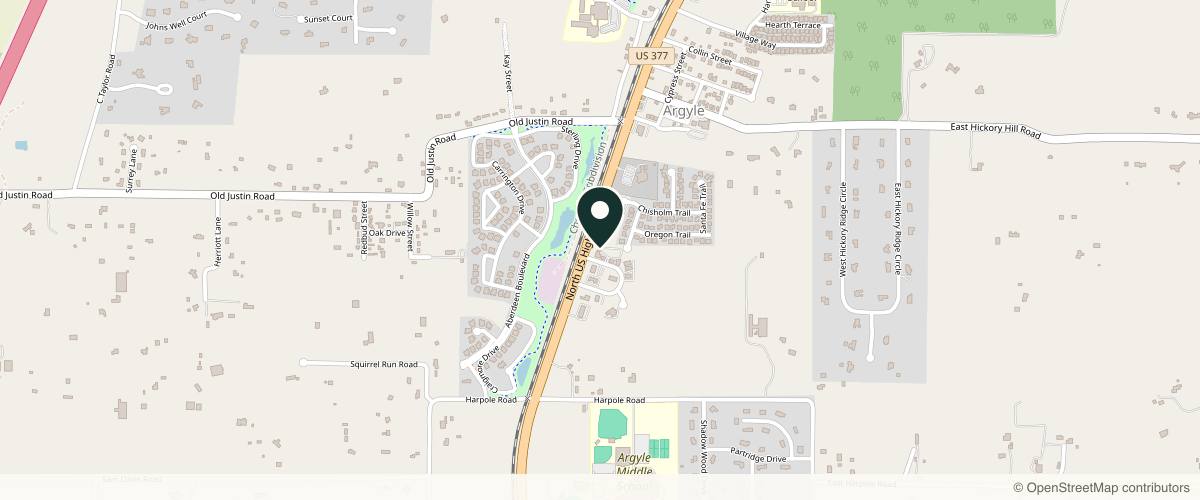 Map showing Kasden Plastic Surgery: Scott Kasden, MD in Denton, Texas