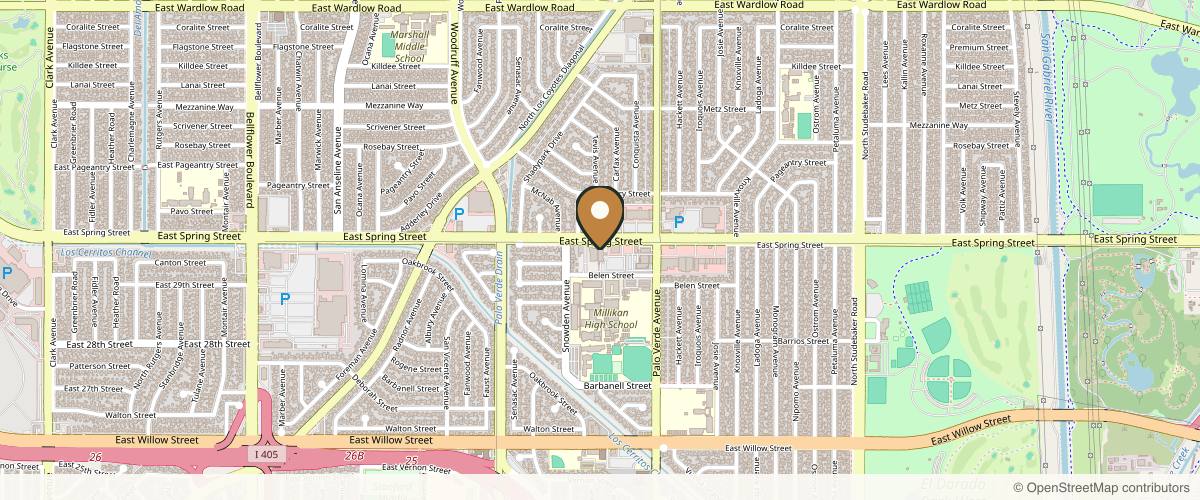 Map showing Keith A. Hurvitz, M.D. in Long Beach, California