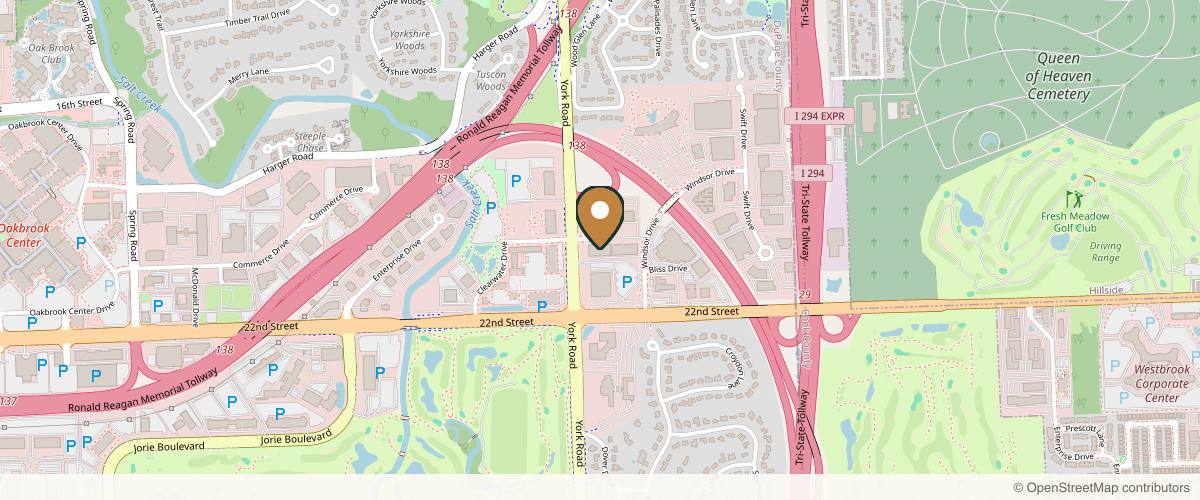 Map showing Keith C. Hood, MD in Oak Brook, Illinois