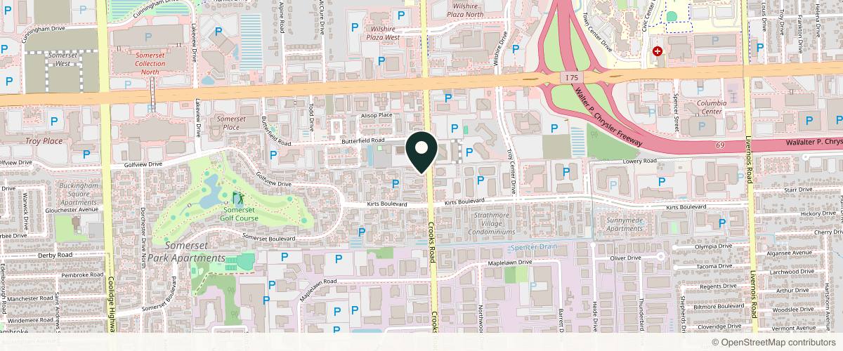 Map showing Kenneth W. Shaheen, MD, PC in Rochester, Michigan