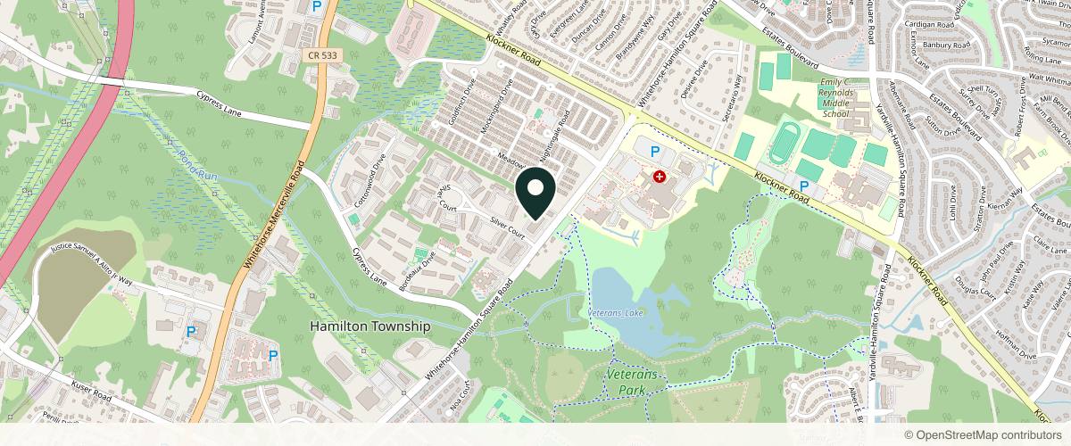 Map showing Kessel Dermatology in Princeton, New Jersey