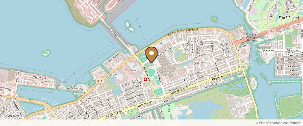 Map showing Key West Surgical Group, Inc. in Key West, Florida