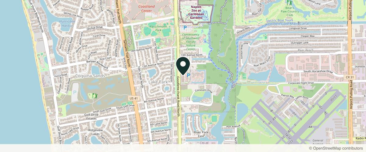 Map showing Kirsch Dermatology in Naples, Florida