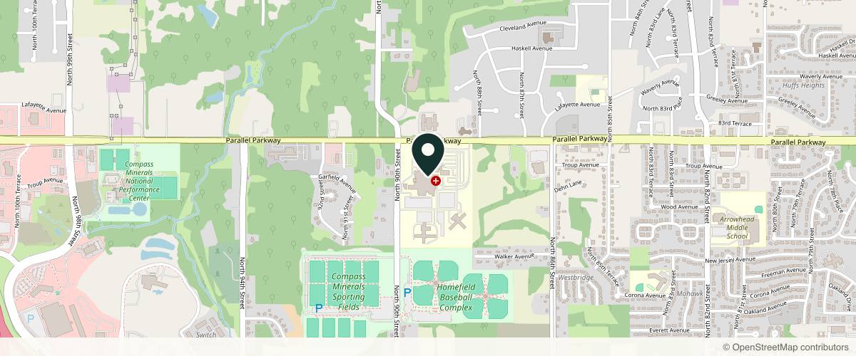 Map showing KMC Dermatology & MedSpa Kansas City in Kansas City, Missouri