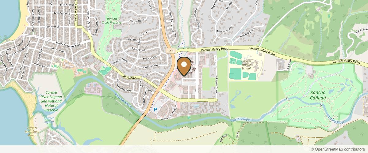 Map showing Korman Plastic Surgery & Wunderbar MedSpa in Monterey, California
