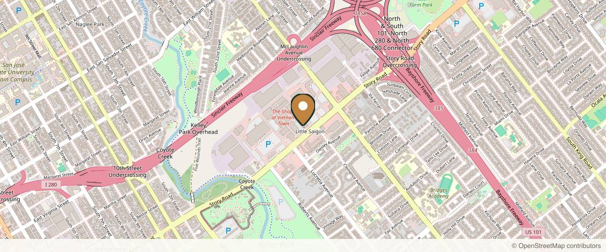 Map showing Korman Plastic Surgery & Wunderbar MedSpa in San Jose, California