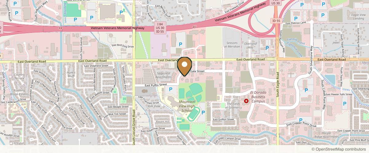 Map showing Kramer Plastic Surgery: Dr. Jonathan Kramer in Boise, Idaho