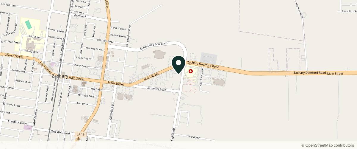 Map showing Lane Dermatology in Baton Rouge, Louisiana