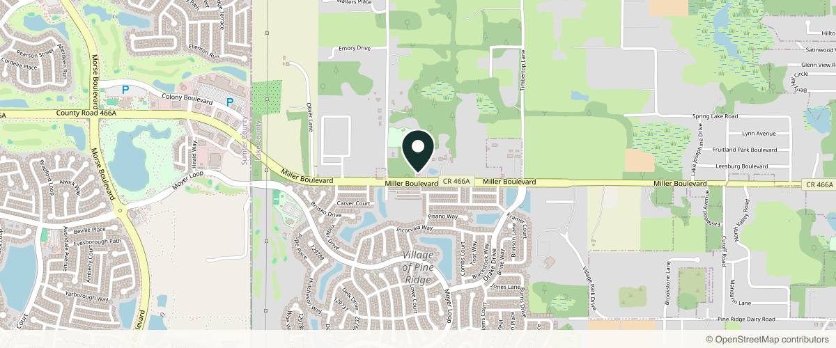 Map showing Larry Blevins, PA in The Villages, Florida