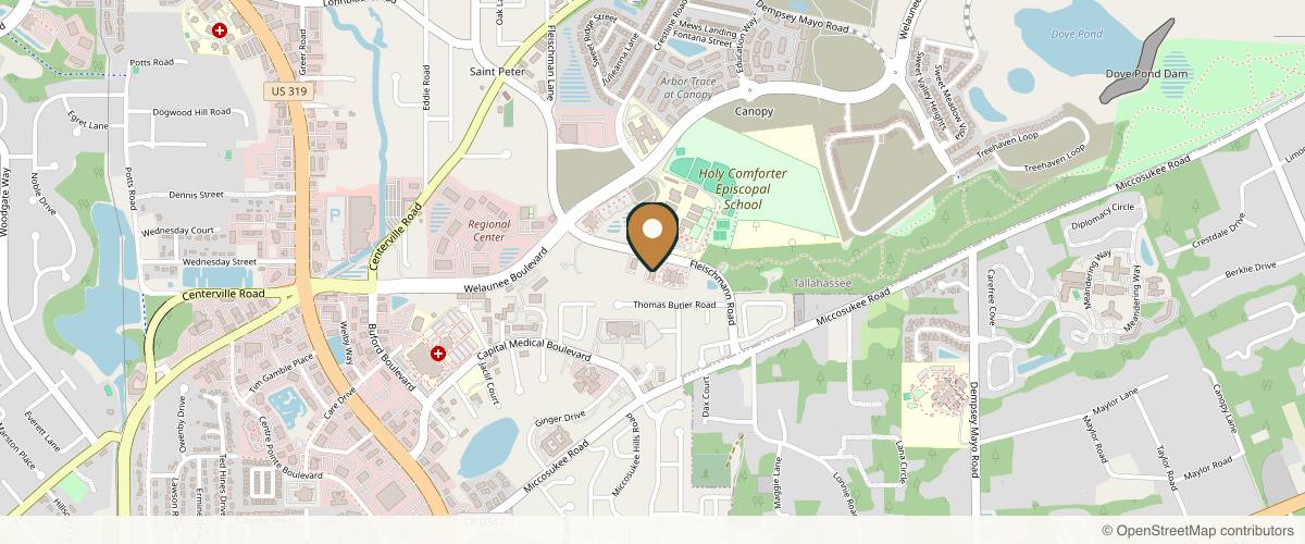 Map showing Laurence Rosenberg, MD. Southeastern Plastic Surgery in Tallahassee, Florida