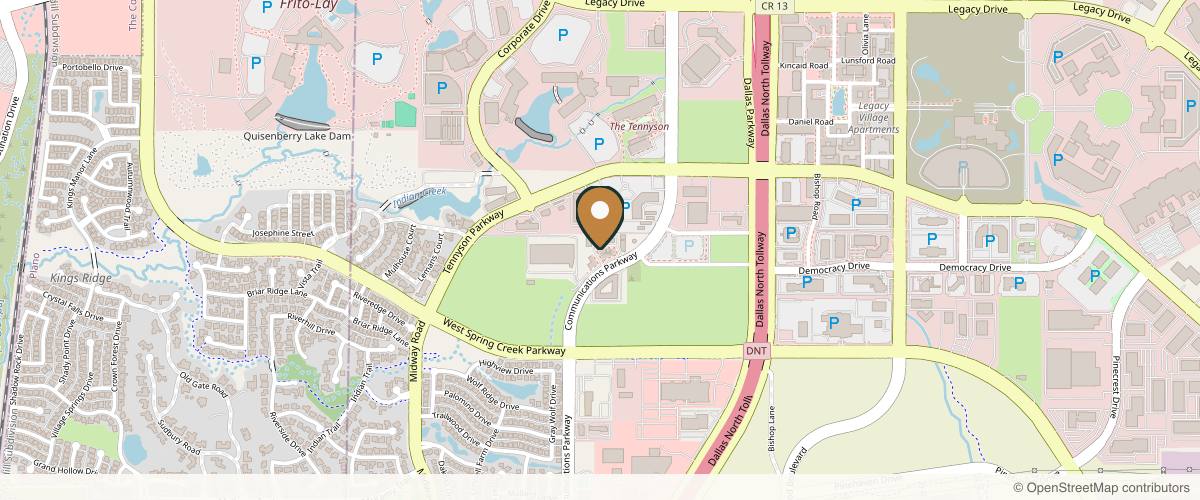 Map showing Legacy Eyelids & Cosmetic Surgery in Plano, Texas