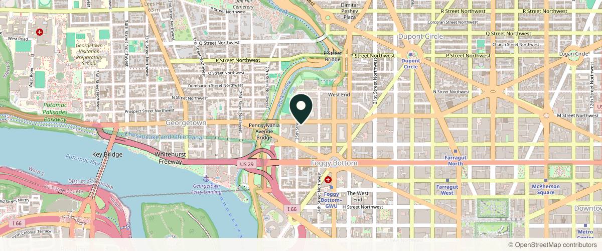 Map showing Lexie Wang, MD in Washington, District of Columbia