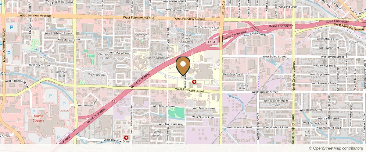 Map showing Linsey Etherington MD in Boise, Idaho