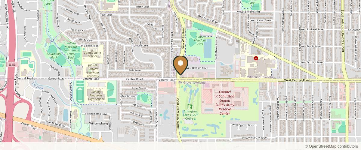 Map showing Liposuction & Cosmetic Surgery Institute in Schaumburg, Illinois