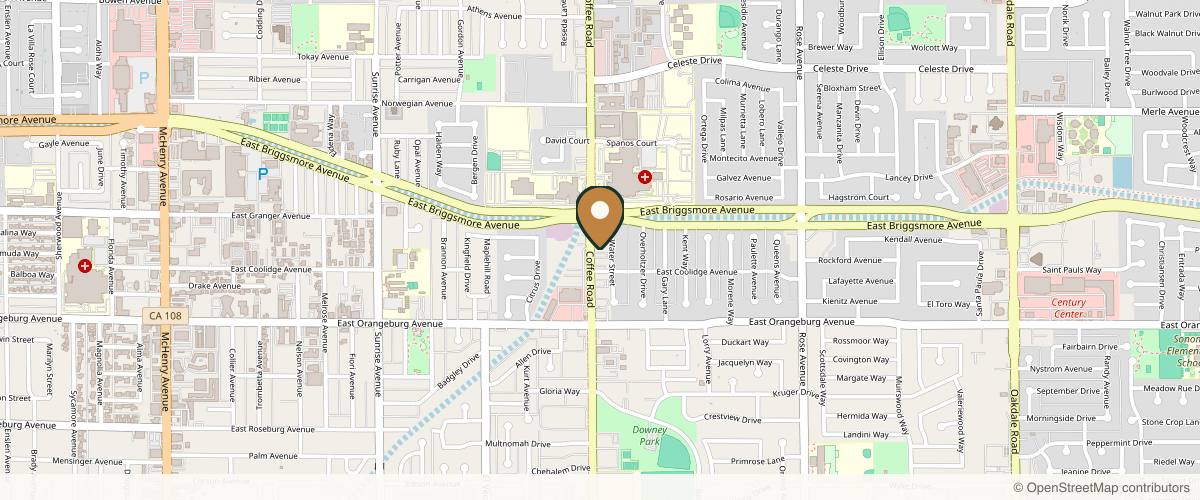 Map showing Liriane Schmitz Aesthetics in Modesto, California