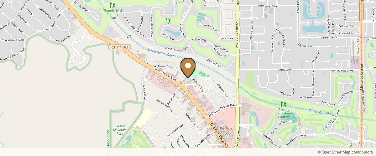 Map showing Lombardo Cosmetic Surgery in Palm Springs, California