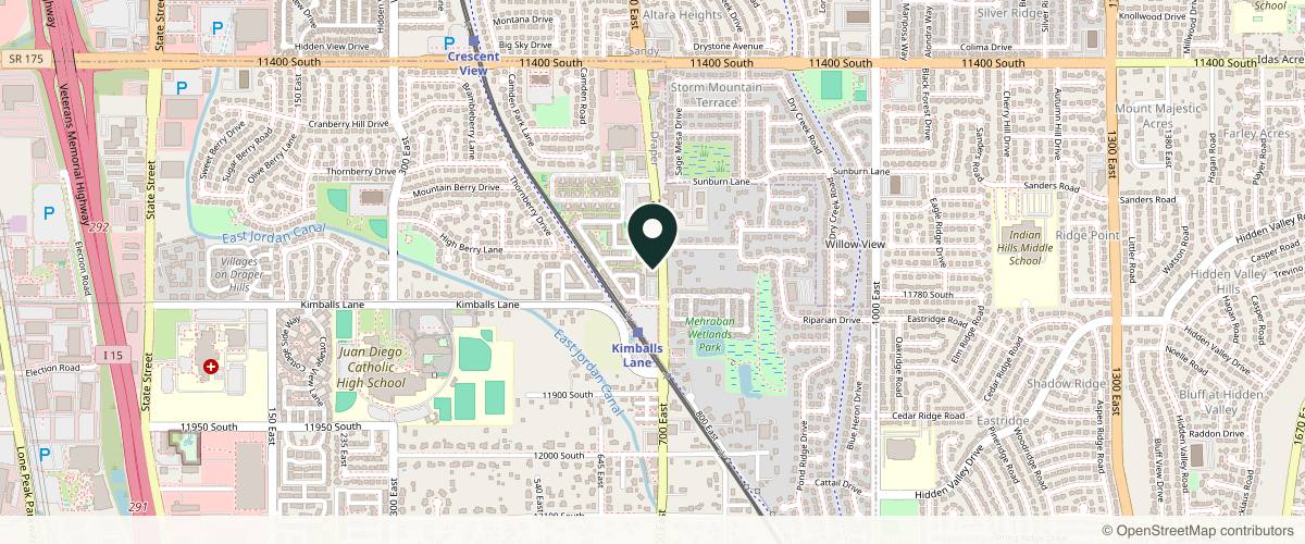 Map showing Lone Peak Dermatology in Salt Lake City, Utah