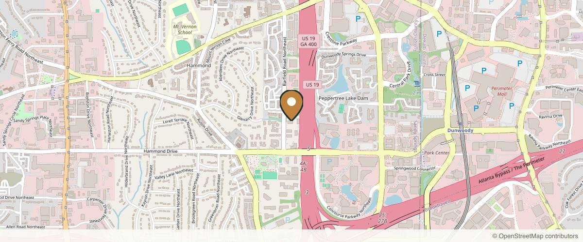 Map showing Louis M. DeJoseph, MD: Premier Image Cosmetic & Laser Surgery in Sandy Springs, Georgia