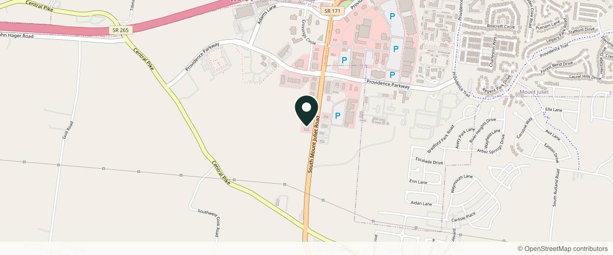 Map showing Lucas Bryant, MD | Refine Facial Plastic Surgery Mt. Juliet in Nashville, Tennessee