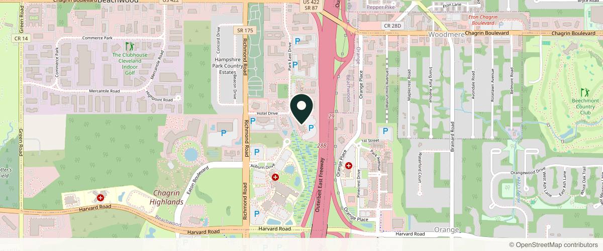 Map showing Lucent Dermatology and Skin Surgery Center in Cleveland, Ohio
