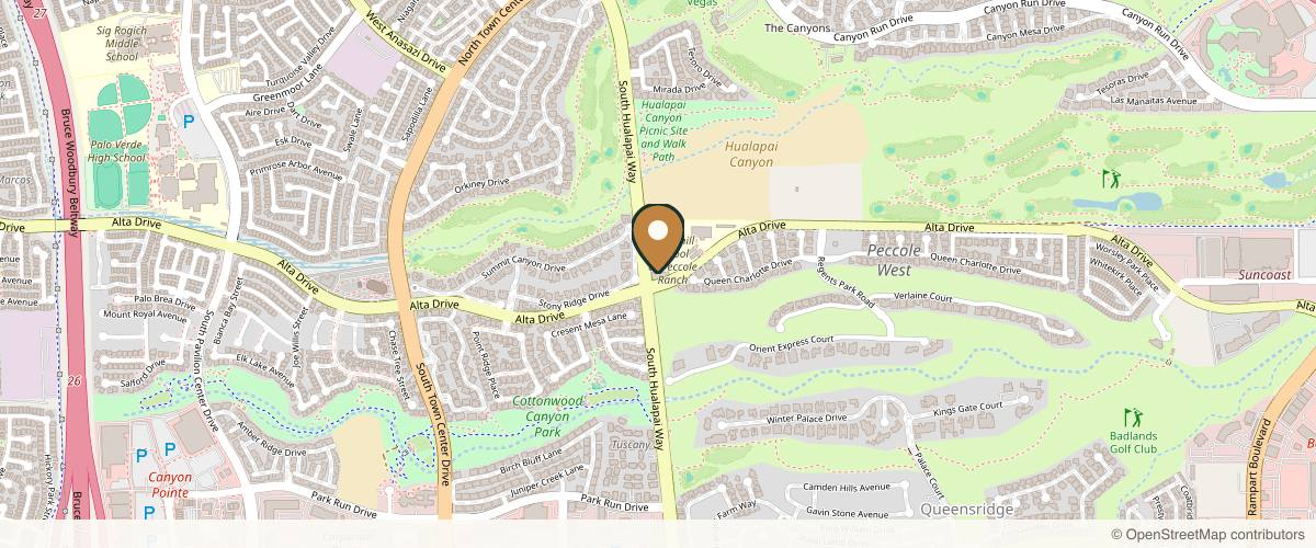 Map showing LV Plastic Surgery | Brian J. Parker M.D. in Summerlin, Nevada