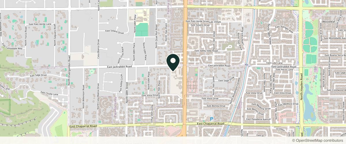 Map showing Maffi Plastic Surgery in Scottsdale, Arizona