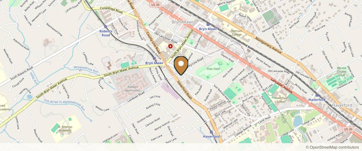 Map showing Main Line Plastic Surgery- Raymond Jean MD in Philadelphia, Pennsylvania