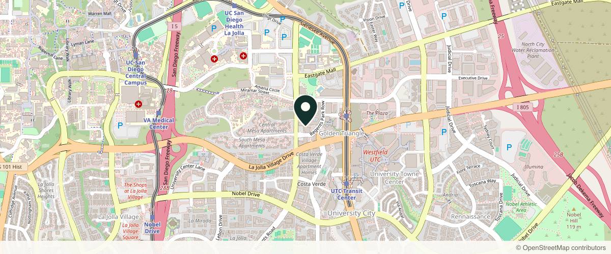 Map showing Malone Facial Plastic Surgery in La Jolla, California