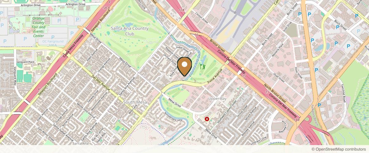 Map showing Mark A. Anton MD, FACS - Aesthetics MD Plastic Surgery & MedSpa in Newport Beach, California