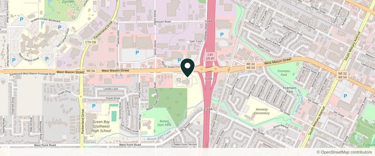 Map showing Mark Duffy MD, PHD in Green Bay, Wisconsin