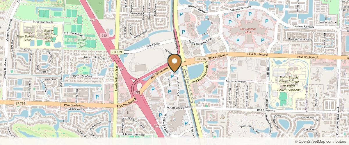 Map showing Mark R. Murphy, MD | Palm Beach Facial Plastic Surgery in West Palm Beach, Florida