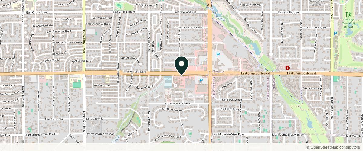 Map showing Martin Benjamin, MD, FACS in Phoenix, Arizona