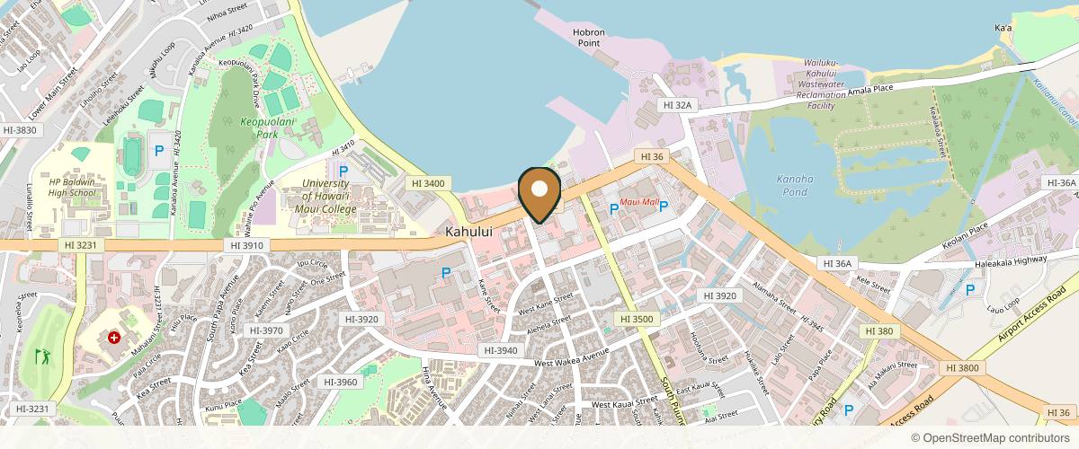Map showing Maui Oral Surgery, LLC: Todd G. Carter, DMD in Maui, Hawaii