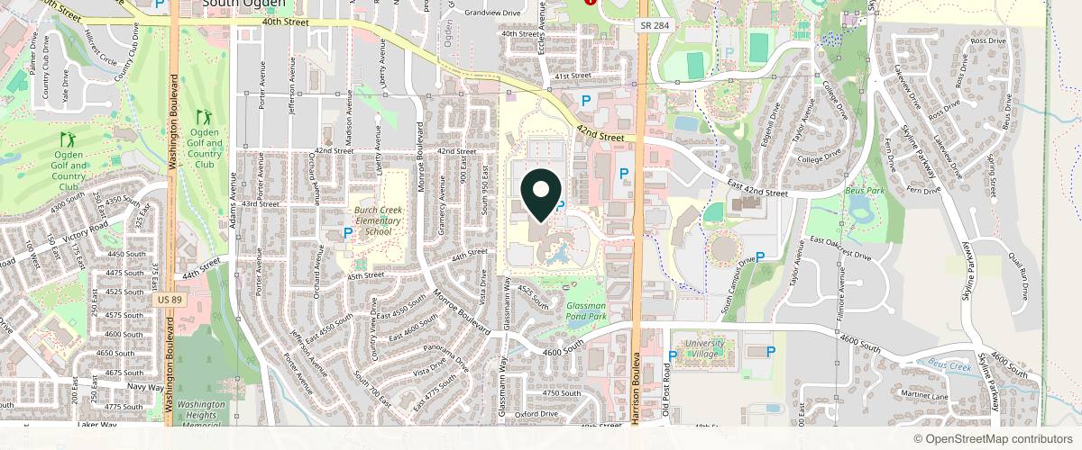 Map showing McKay-Dee Dermatology & Plastic Surgery in Ogden, Utah