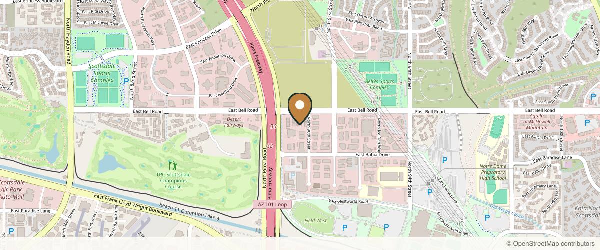 Map showing MD Plastic Surgery in Phoenix, Arizona